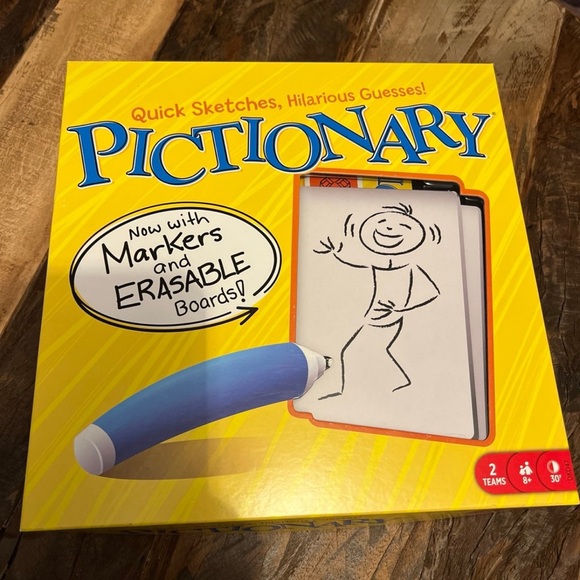 Mattel Games Pictionary Drawing Board Game, KIDS, ADULTS, GAME NIGHT - Picture 4 of 6